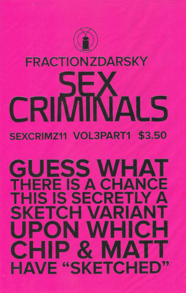 Sex Criminals (2013) #11 "Possible Sketch" Variant