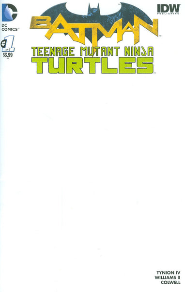 Batman / Teenage Mutant Ninja Turtles (2016) #1 "Blank" Variant
