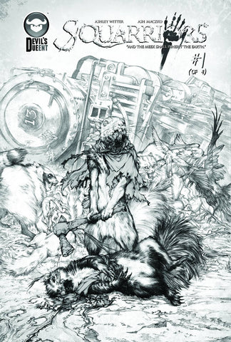 Squarriors (2014) #1 "B&W Sketch" Variant