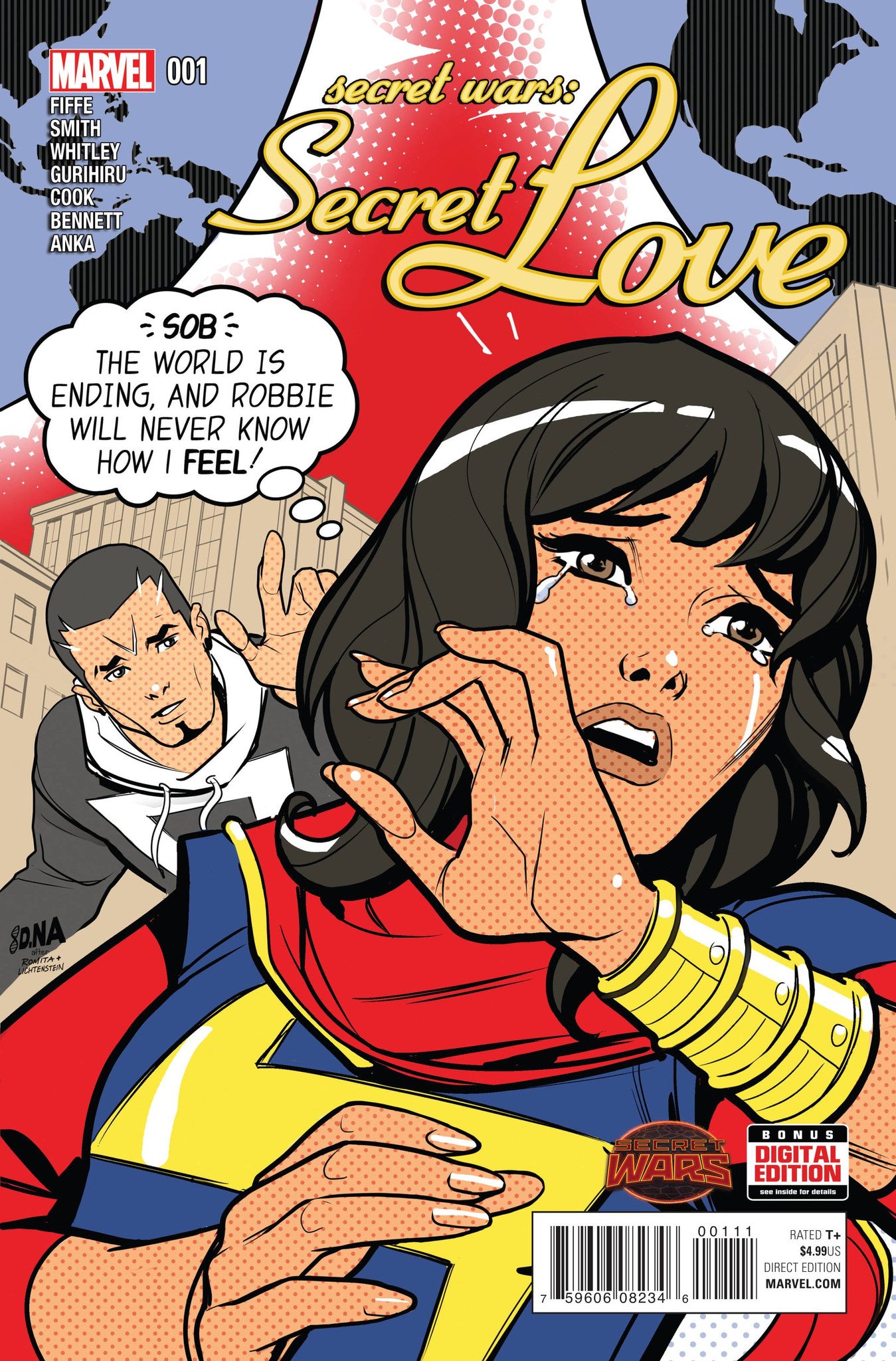 Secret Wars: Secret Love (2015) #1 "First Print" Variant