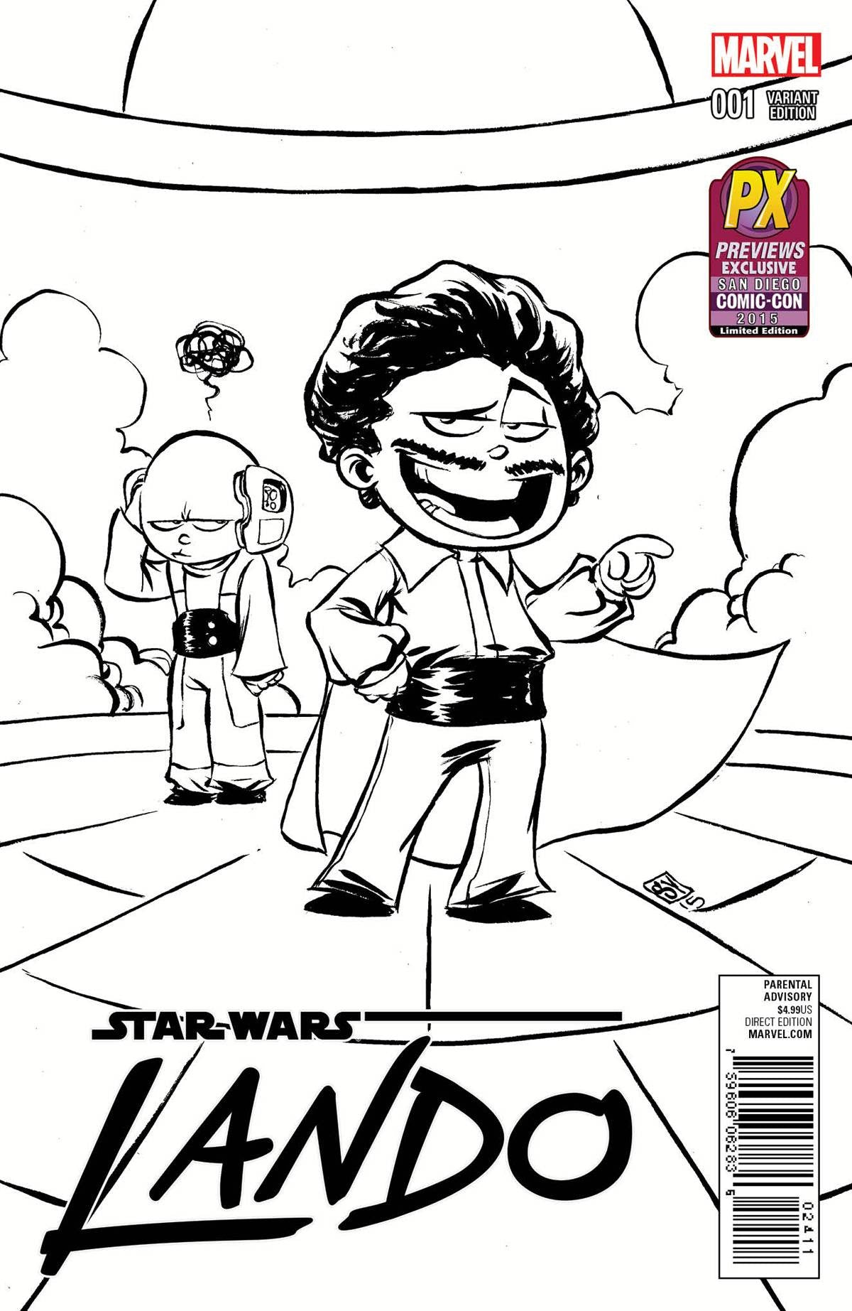 Lando (2015) #1 Young "B&W" Variant