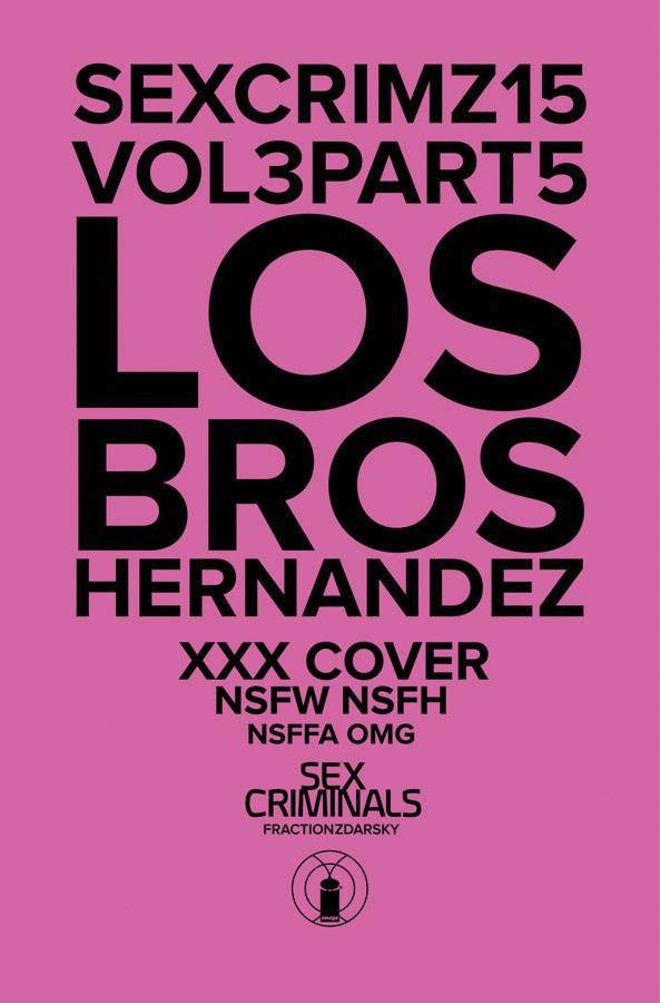 Sex Criminals (2013) #15 "XXX" Variant