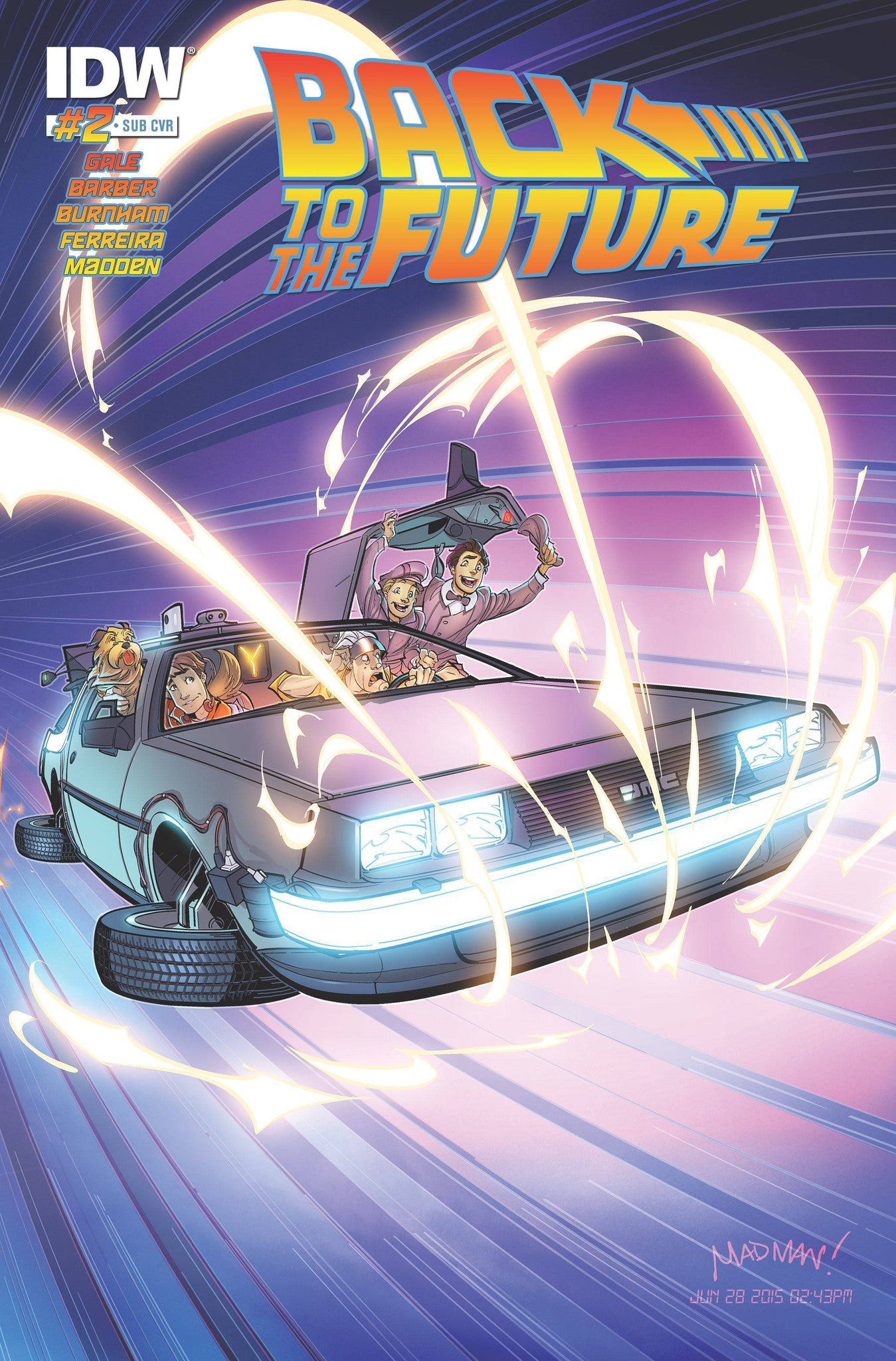 Back to the Future (2015) #2 Madden "Subscription" Variant