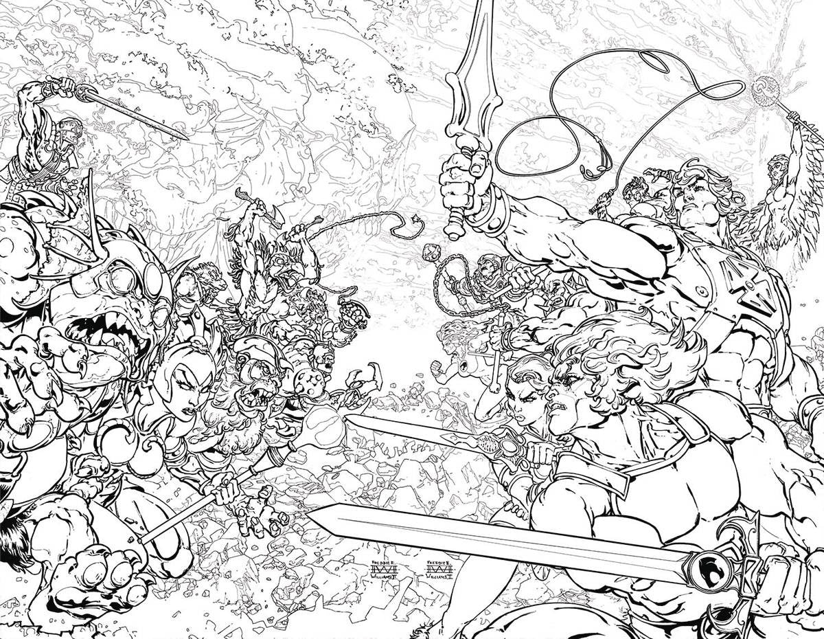 He-Man/Thundercats (2016) #1 "Coloring Book" Variant