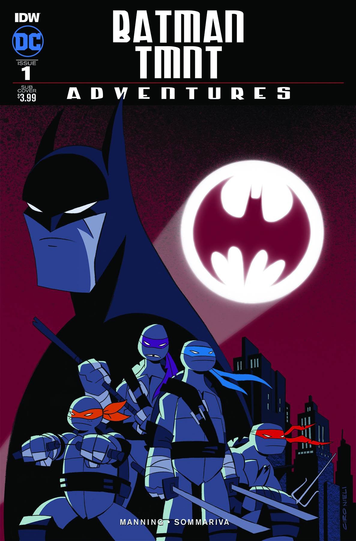 Batman / TMNT Adventures (2016) #1 Niele "Subscription A" Variant